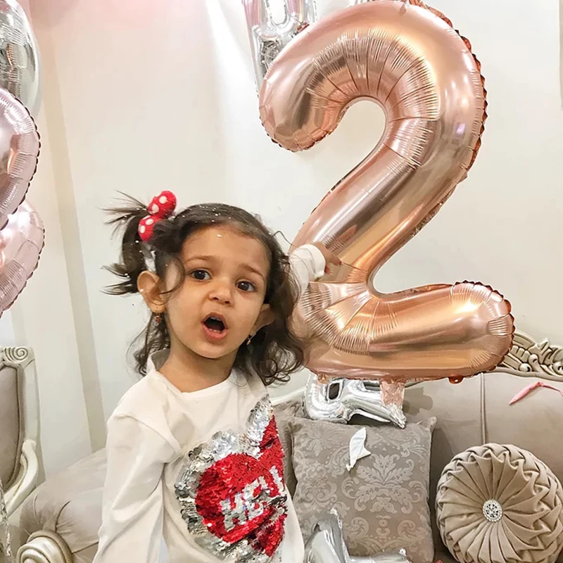 40 дюймов гигантские надувные воздушные шарики розового цвета: золотистый