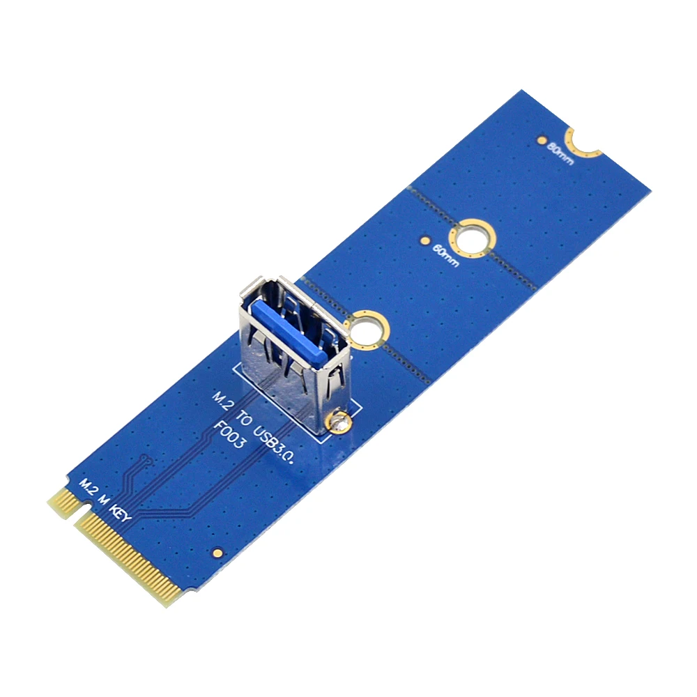 IXUR High Speed NGFF M.2 to USB 3.0 Transfer Card M2 USB3.0 Adapter for PCI-E Riser BTC LTC ETH Mining Machine |