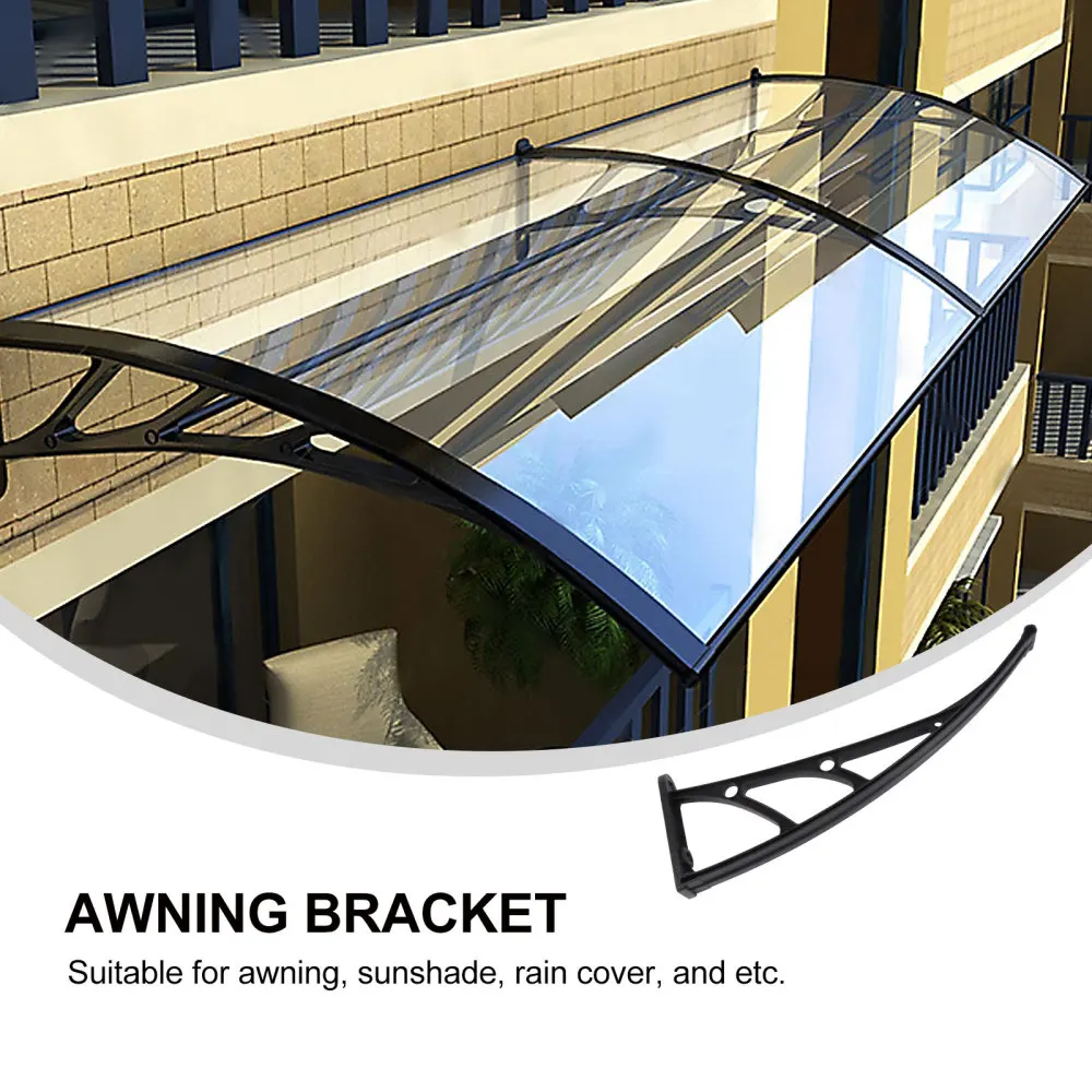 

3 Pcs Outdoor Balcony Awning Support Rain Cover Bracket Sturdy Awning Holder