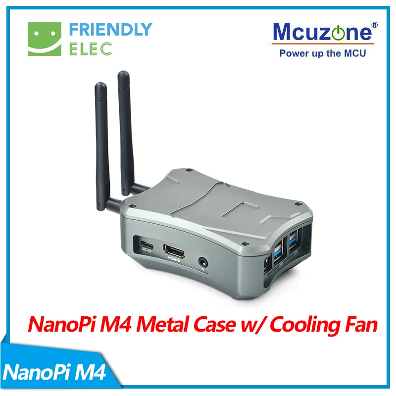 NanoPi M4 V2 CNC металлический корпус с вентилятором охлаждения | Компьютеры и офис