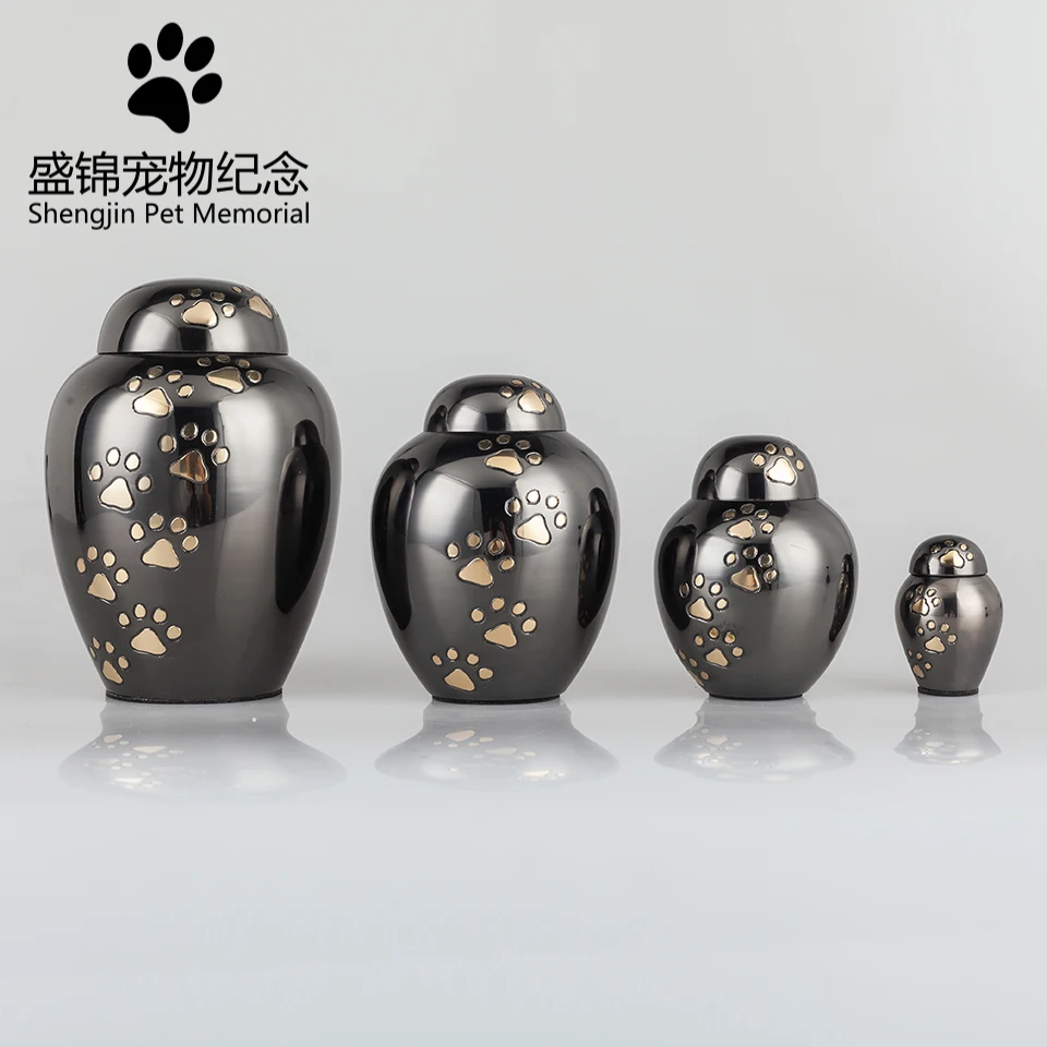 Памятная урна для домашних животных из нержавеющей стали золы собаки кошки