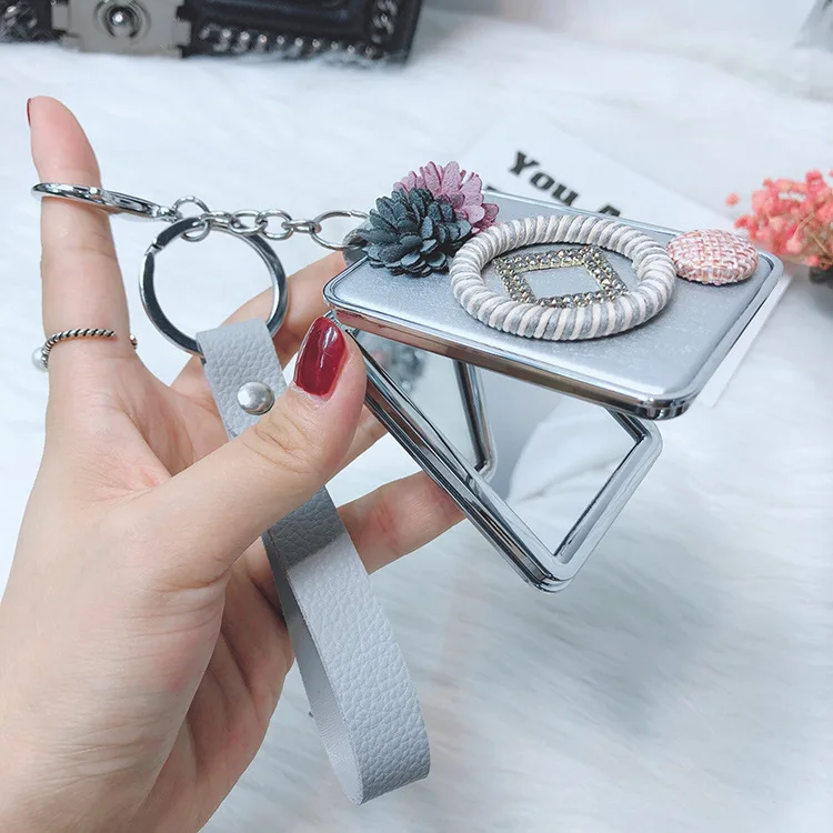 Креативный компактный и удобный прямоугольный брелок для зеркала портативный