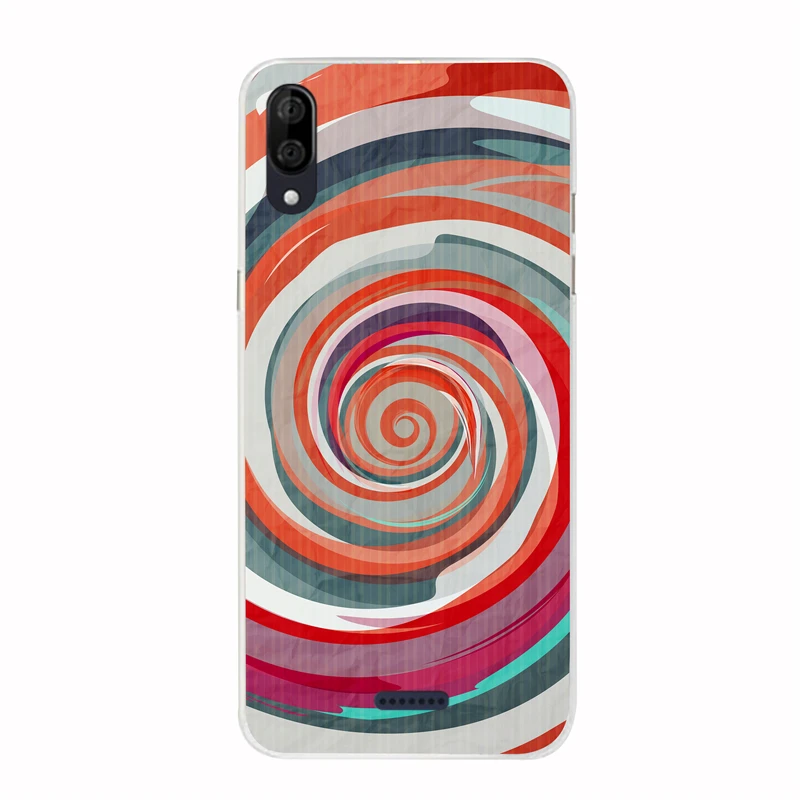TPU Cover For Wiko Y80 Case Silicone Floral Painted Bumper Y 80 5.99 inch Phone Covers Soft Back Fundas |