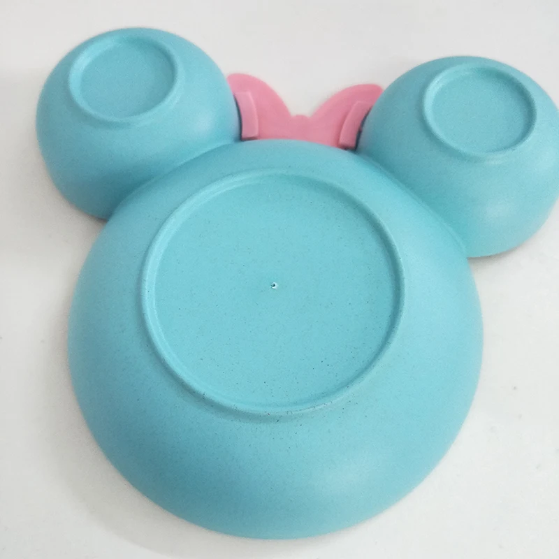 

Wheat Straw Bowl Children Cartoon Tableware Set Baby Dinner Plate Baby Training Bowl Spoon Fork for Kids Without Box