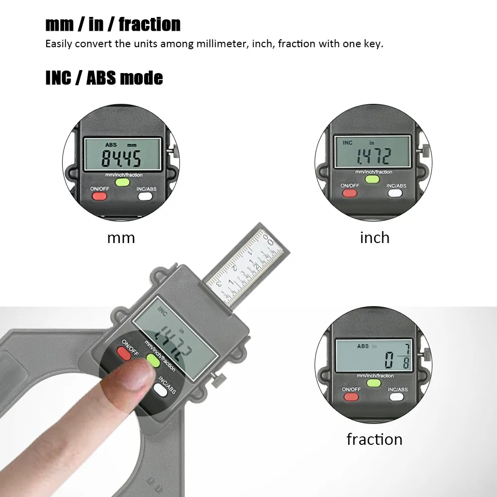 Цифровой измеритель высоты с ЖК дисплеем Настольная пила блокировочным винтом