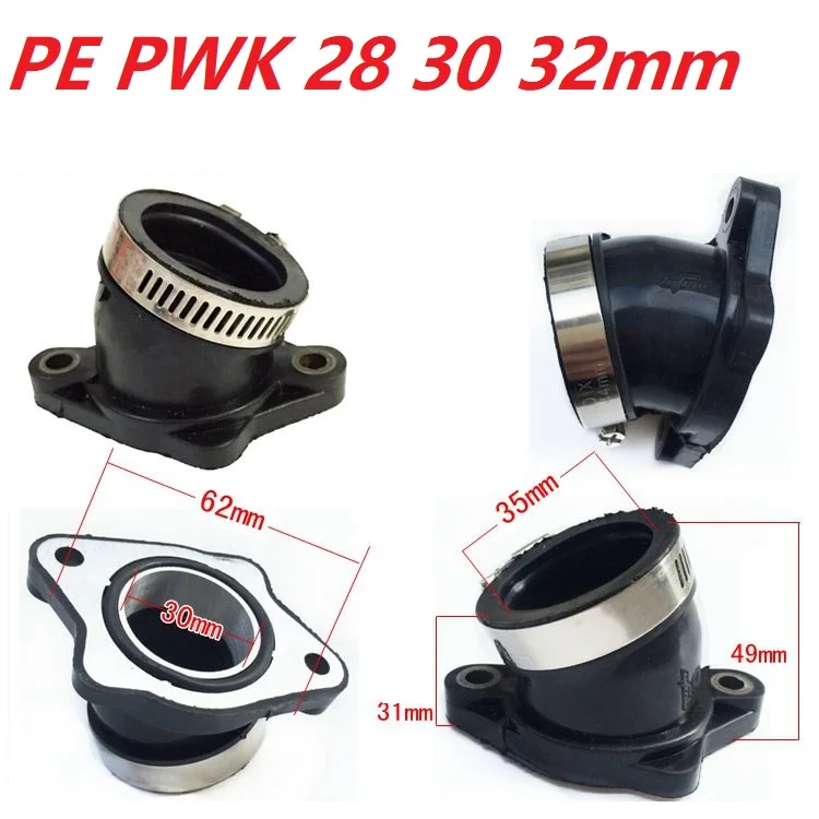 

Zongshen мотоцикл 30 мм карбюратор 200cc впускная труба коллекторная труба для PE28 PWK 28 30 32 kayo T4 T6 BSE J1 J2