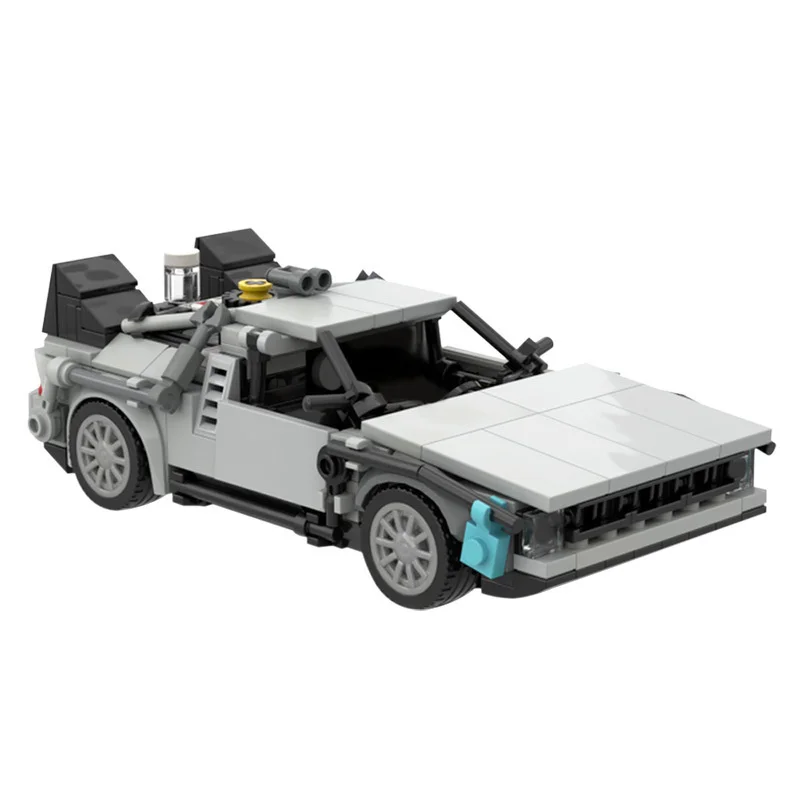 

Moc Technical Car Back To The Futured Time Machine Supercar Building Block Dyloren High Tech Speed Champion Bricks Education Toy