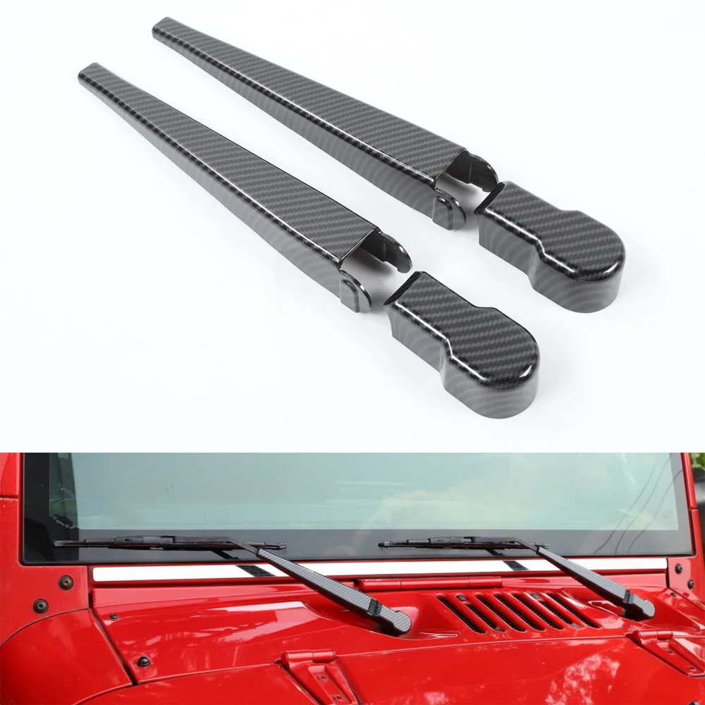

Car Front Window Rain Wiper Cover Trim Styling For Jeep Wrangler JK 2007-2017 Exterior Auto Moldings