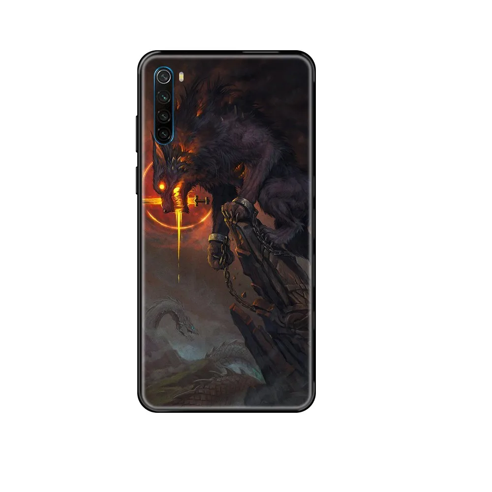 Водонепроницаемый чехол из ТПУ с 3d-изображением волка Etui для телефона Xiaomi Redmi Note S2
