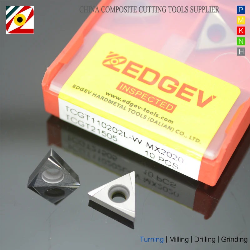 EDGEV Металлокерамические вставки TCGT110202L TCGT110204L W Карбид Керамический Резак