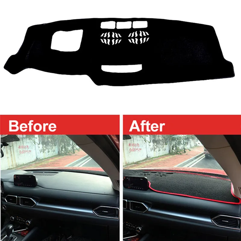 

Автомобильный коврик для приборной панели, дневной солнцезащитный ковер для защиты приборной панели, стильные аксессуары для Mazda панель ...