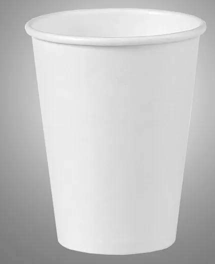 only cup 50 шт белые толстые Горячие Бумажные стаканчики вечерние на день рождения барбекю одноразовая кофейная чашка с крышкой и крафт-бумажные чашечные рукава - Цвет: only cup