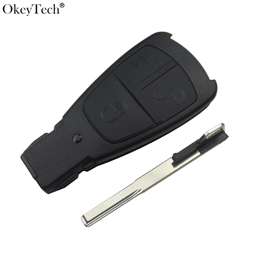 Okeytech старый стиль дизайн с 3 кнопками для Benz Mercedes C180 1998 2004 W202 чехол ключа смарт