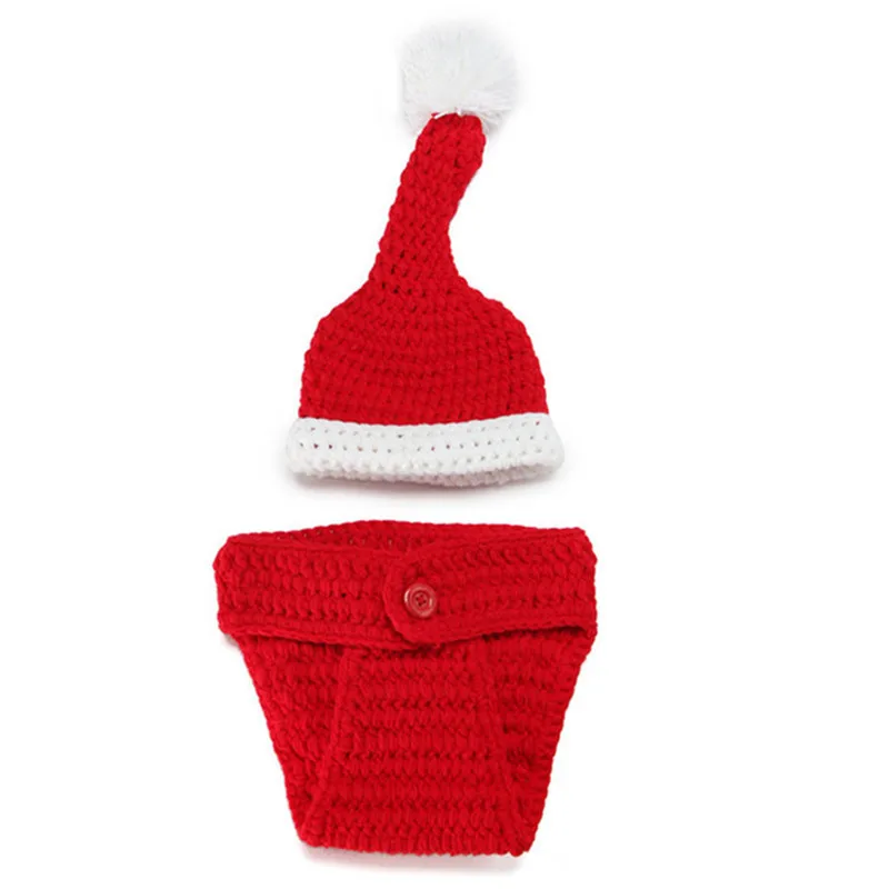 

Baby Hat Newborn Photography Props Christmas Hats For Baby Girl Beanie Winter Cap For kids Boy Knitted Clothing Baby outfits
