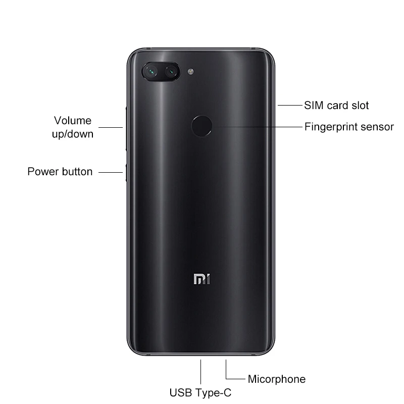 Глобальная ПЗУ, Xiaomi Mi, 8 Lite, 6 ГБ ОЗУ, 128 Гб ПЗУ, мобильный телефон Snapdragon 660, 6,26 дюйма, FHD+ 19:9, полный экран, 24 МП, фронтальная камера