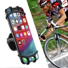 Велосипедный держатель для телефона резиновый велосипедный мобильный сотовый телефон мотоциклетная Ручка подставка для iPhone Samsung Xiaomi GPS зажим быстрое крепление кронштейн