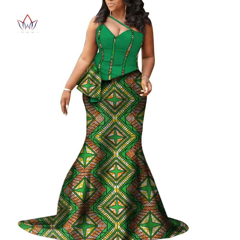 African Clothes For Women Traditional Plus basin riche female Dress elegant wedding dresses for women Rich bazin Wear 3xl WY7520