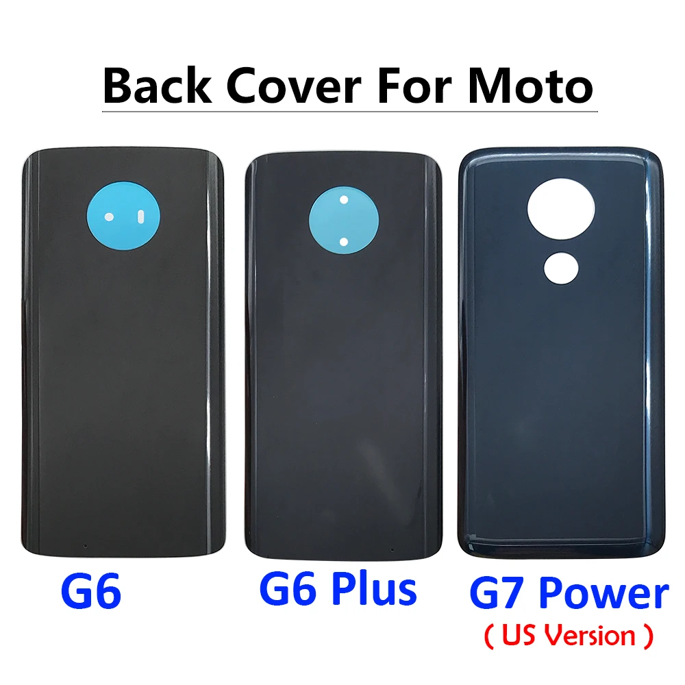 Задняя панель корпуса Стекло для крышки аккумулятора Moto One / G6 Plus G7 Power Macro G9 Play с