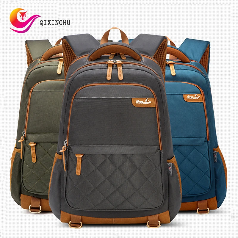 

Travel Bookbag Men's Backpack Oxford Cloth Large Capacity Backbag Computer Outdoor Sports Packbag Waterproof Student Schoolbag