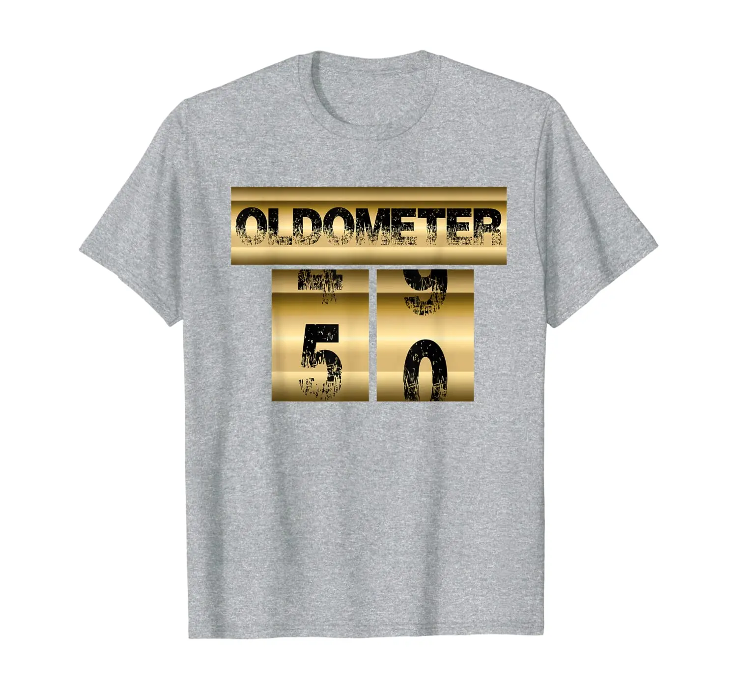 

Oldometer 49-50 T-Shirt 50th Birthday Funny Gift Shirt