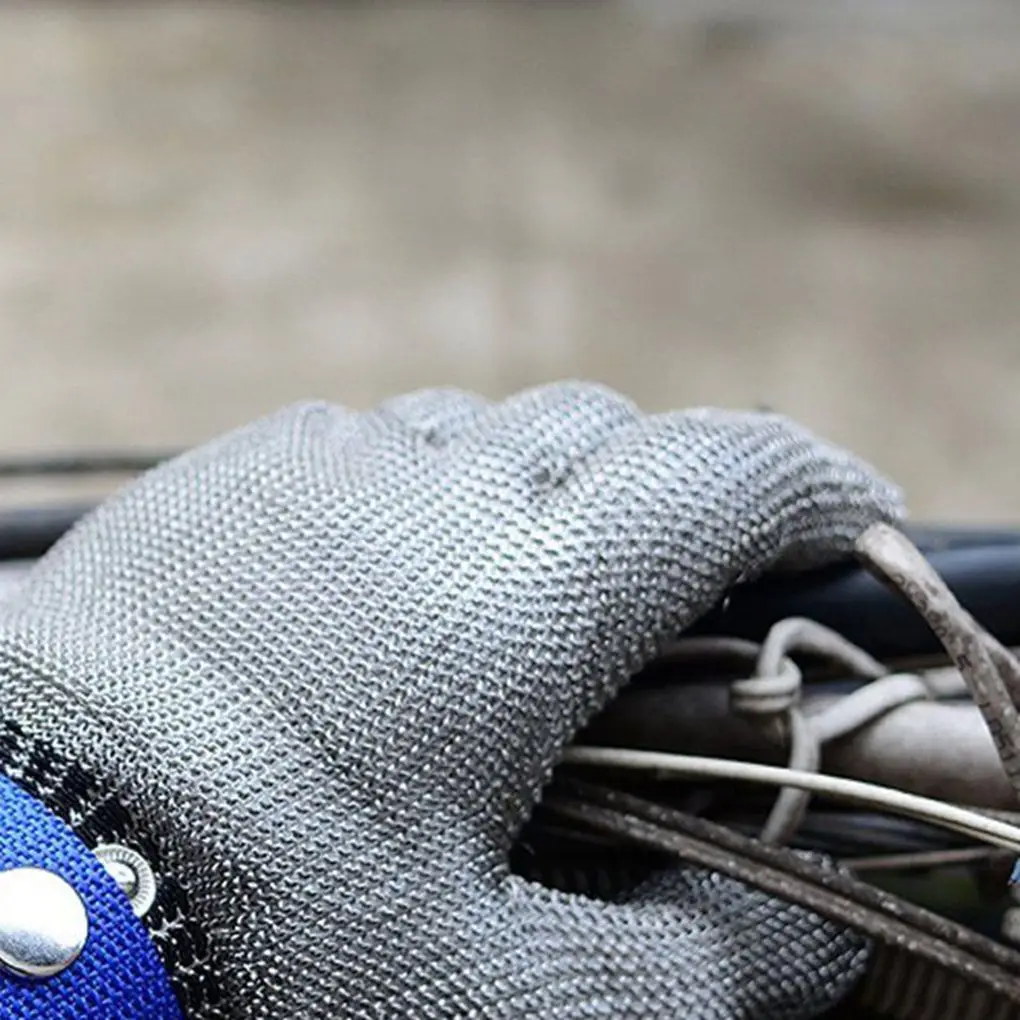 Anti-cut Gloves Safety Cut Proof Stab Resistant Stainless Steel Wire Metal Mesh Butcher Cut-Resistant | Безопасность и защита