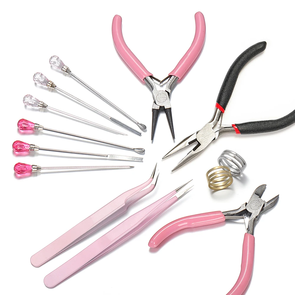 

Resin Spoon Tweezers Pick-Up Muddler Poke Needle Spoon Plier Tools Set for Silicone UV Epoxy Resin Mold Jewelry Making Craft DIY