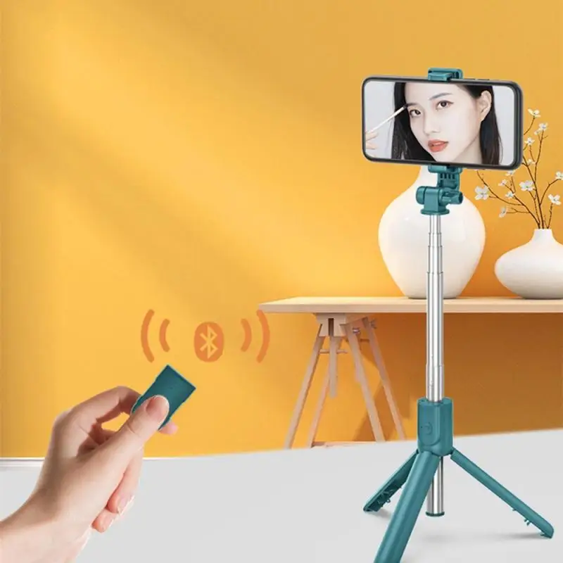 

Selfie stick Wireless Bluetooth-compatible Selfie Stick Foldable Mini Tripod Expandable Monopod with Remote Control Mobile
