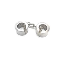 black emperor heavy stainless steel handcuffs latch locks key opening 4cm and 6cm height men and women sm fun punishment
