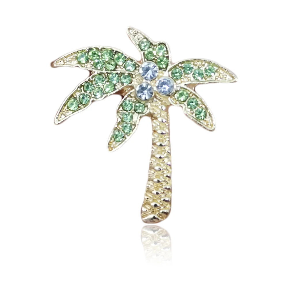 Эмалированная брошь на воротник с изображением кокосового дерева | Украшения и