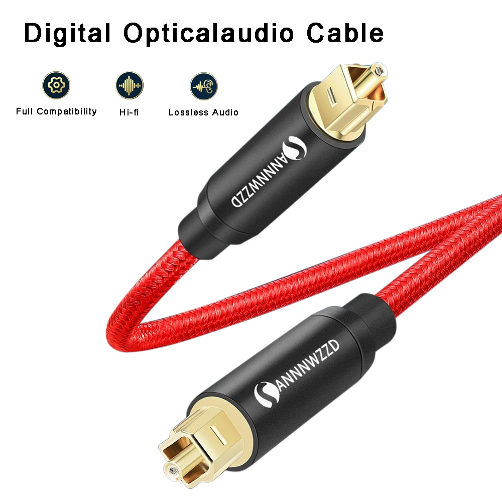 Цифровой оптический аудиокабель Toslink 1 м 2 3 5 коаксиальный кабель SPDIF для