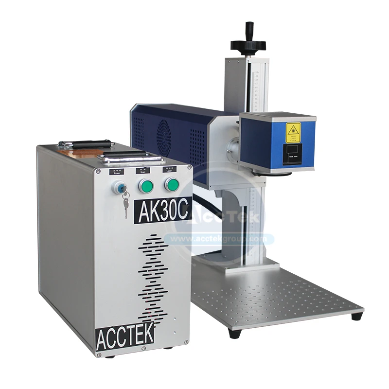 2020 Горячая продажа cnc лазерная маркировочная машина с вращающейся 30 Вт синрад