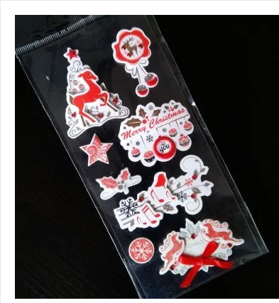 Scrapbooking Christmas DIY greeting card album naklejki gift 3D scrapbooking noel accessories | Дом и сад