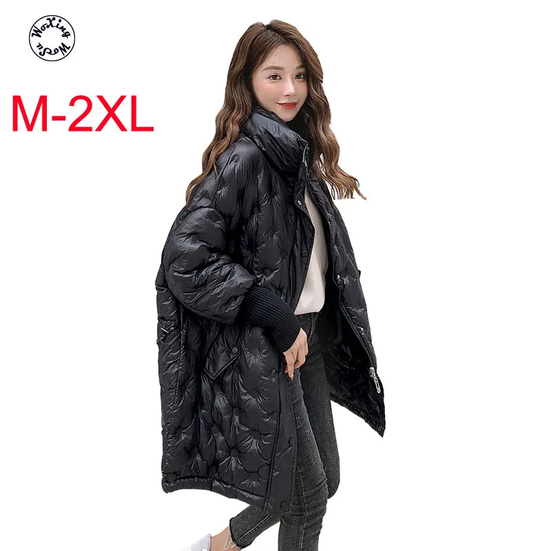 

Women's cotton padded parkas fashion design cotton jacket warm coat M to 2XL