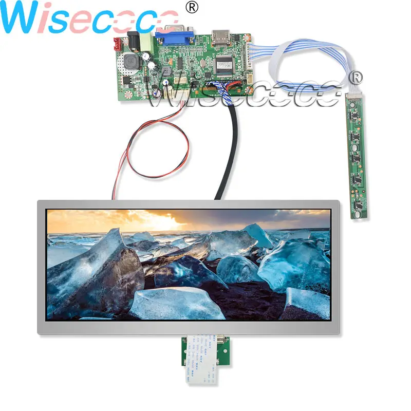 10.3 Inch 1920*720 IPS Pro Bar 850 Nit 8:3 LCD Screen 50 Pin HSD103KPW2-A10 LVDS VGA Driver Board Outdoor Digital Dashboard Car