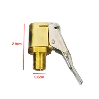 1pc car auto brass 8mm tyre wheel tire air chuck inflator pump valve clip clamp connector adapter car accessories for compressor