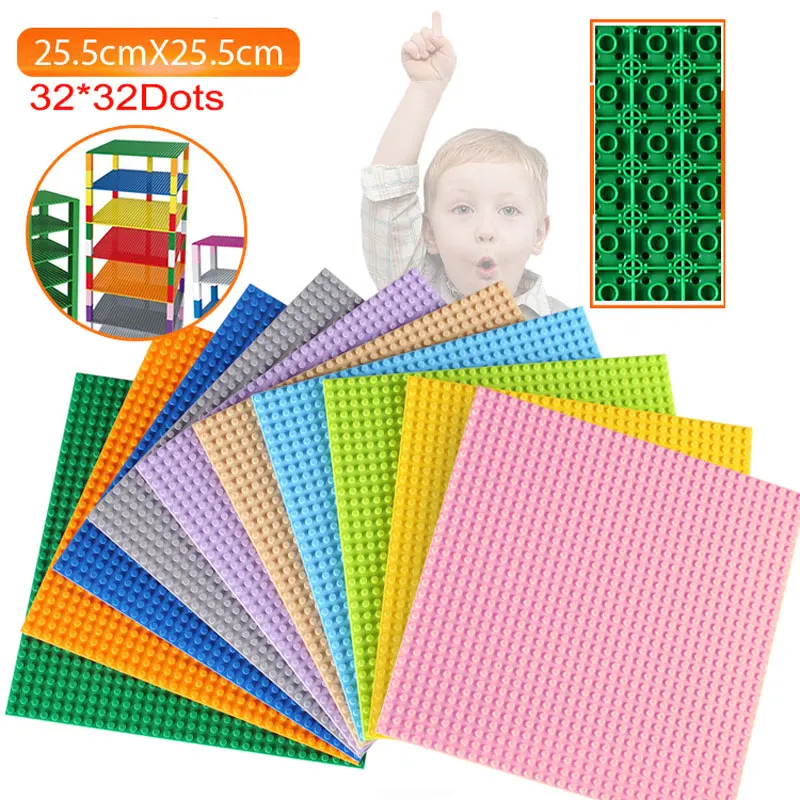 BaseplatesDouble sided 32*32 точки высокое качество для детей маленькие Кирпичи DIY