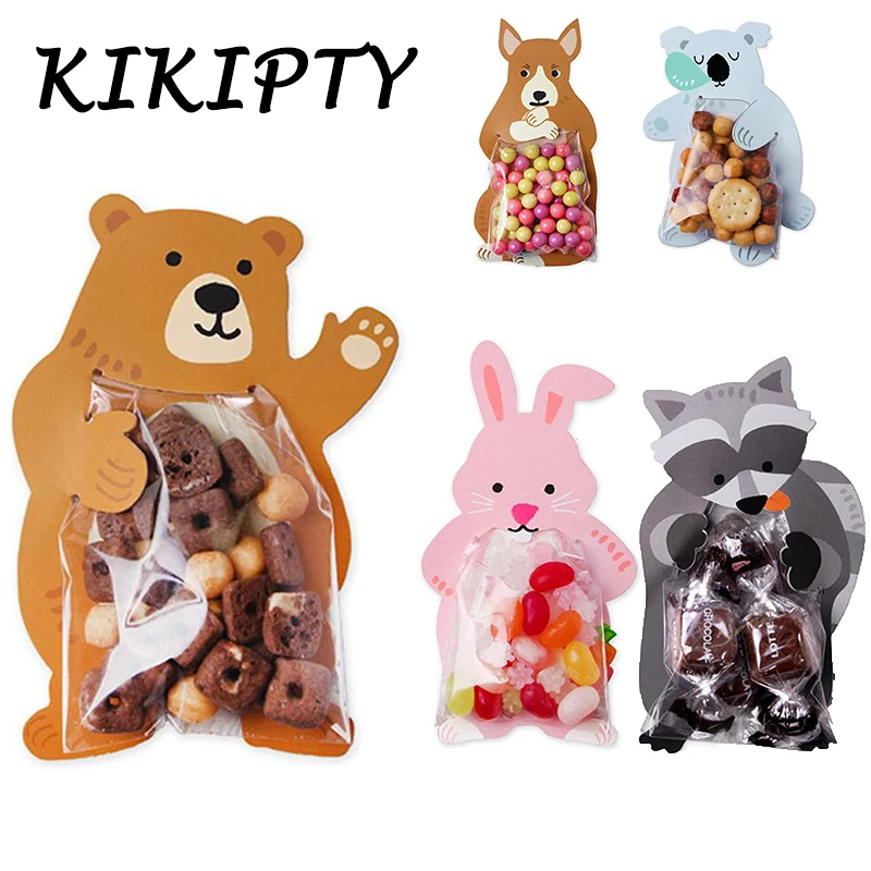 10 шт. милые животные &quotМедведь&quot &quotКролик&quot &quotконфеты сумки выпечки печенье