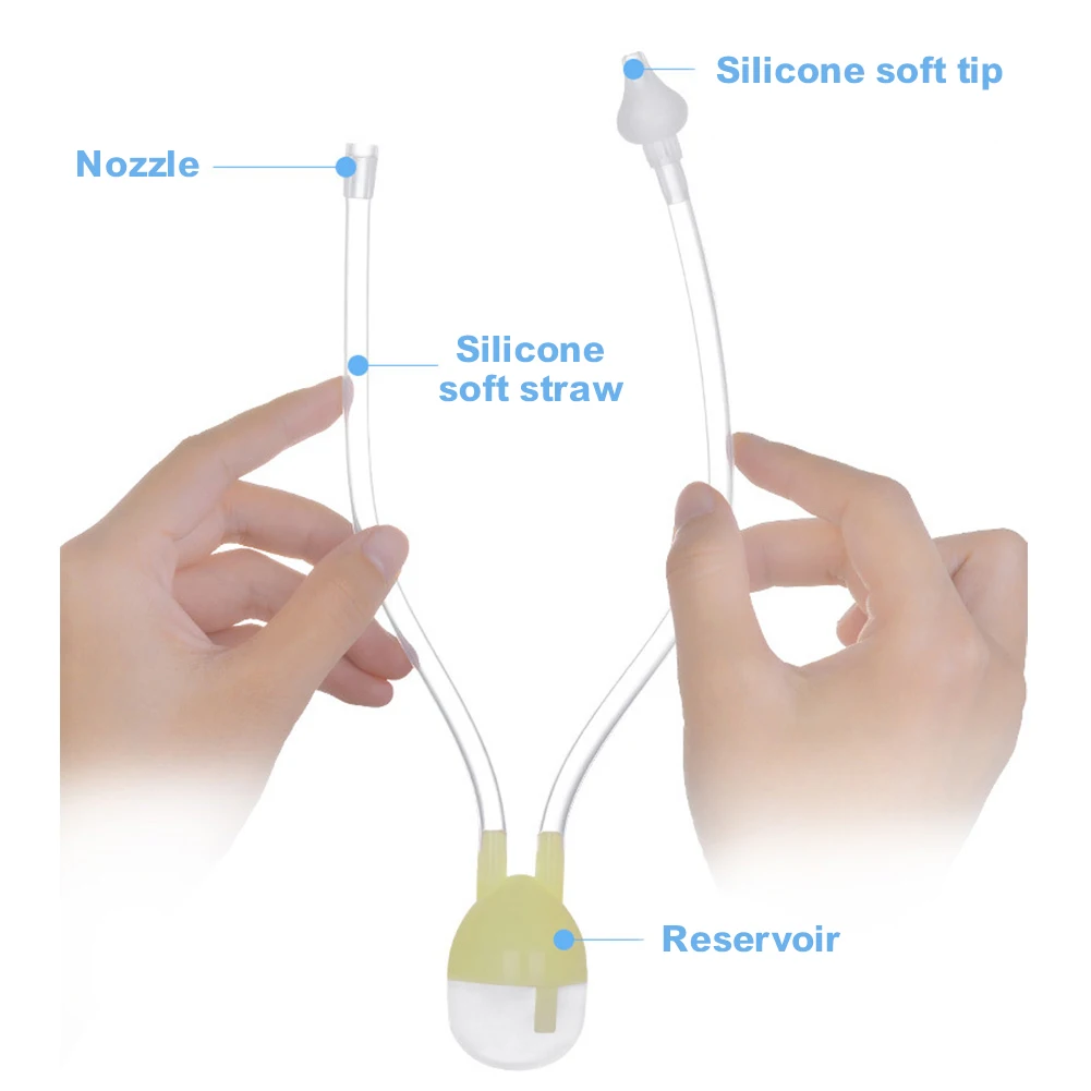

Baby Nasal Aspirator Suction Sucker Tool for Mucus Snot Booger Nose Cleaner for Newborns Infants Toddlers Care Boy Girl Bebe