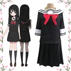 Аниме Волшебная девушка сайт асагири Ая Косплей костюмы Yatsumura Tsuyuno JK комплект униформы аназава ниджими Сейлор изготовленные на заказ носки