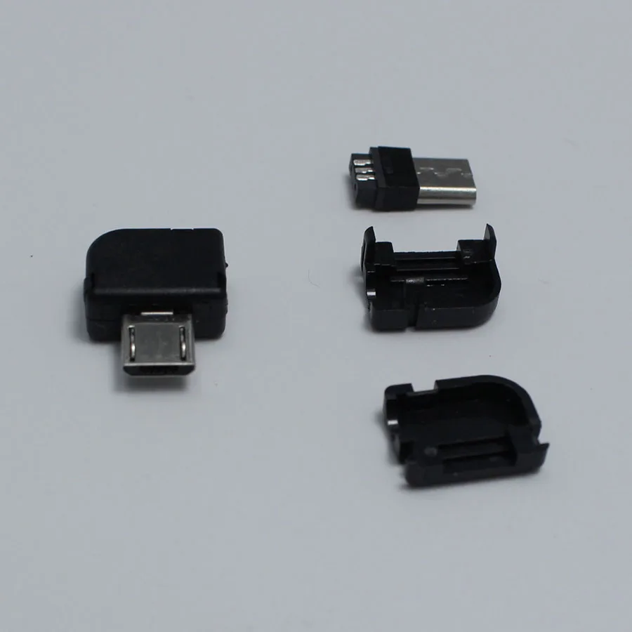 10 шт. DIY Micro Type B USB 5Pin сварочный Тип штекер Коннектор 3 в 1 90 градусов адаптер для OD 4 0