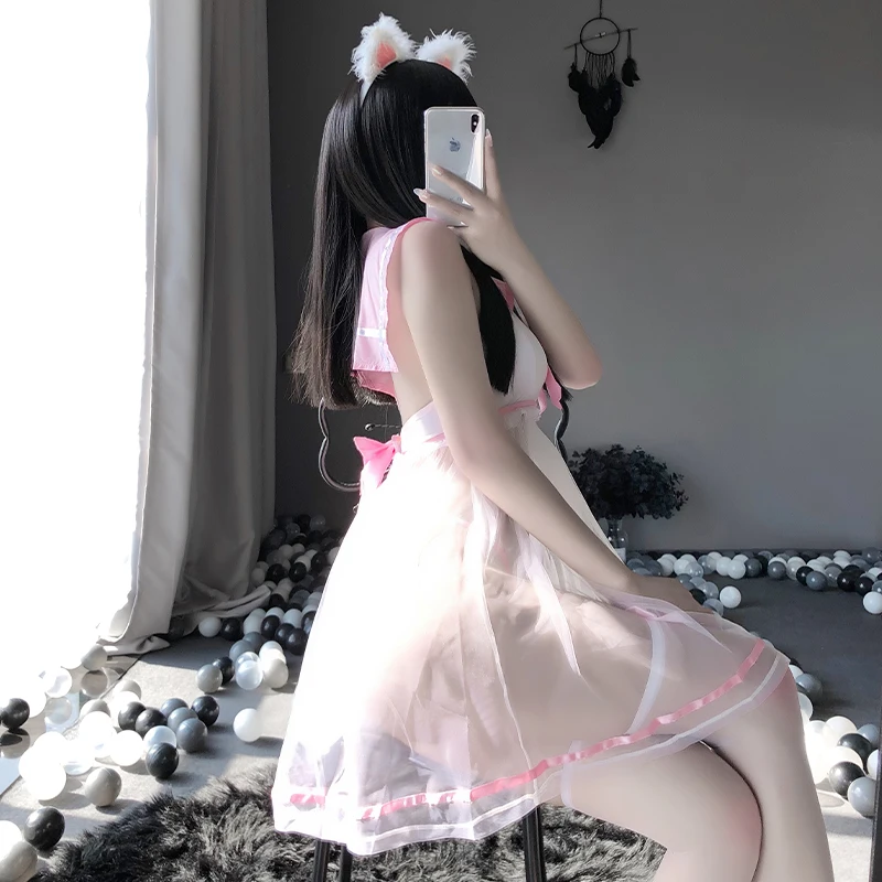 Сексуальное женское белье Прозрачное нижнее наряд с матросским воротником для