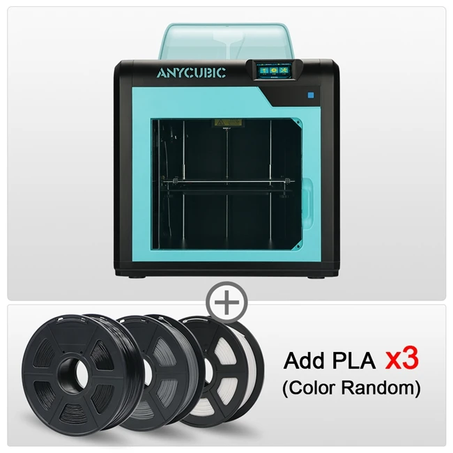 4Max-Pro 3KG black ANYCUBIC 4Max Pro 3d принтер большой объем 3 д принтер комплект с PLA Ultrabase короткое расстояние экструдер FDM 3д принтер - Цвет: 4Max-Pro 3KG black