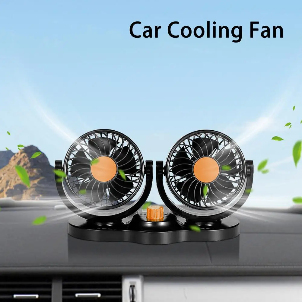 

Car Auto Cooler Air Fan12V 24V 360 Degree All-Round Adjustable Car Fan AccessoriesCar Auto Air Cooling Dual Head Fan Low Noise