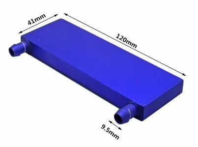 120x41x12mm-B Алюминиевый водяной блок с водяным охлаждением охлаждающий жидкий водяной блок для Промышленное холодильное оборудование кулер - Цвет: 120x41x12mm-B