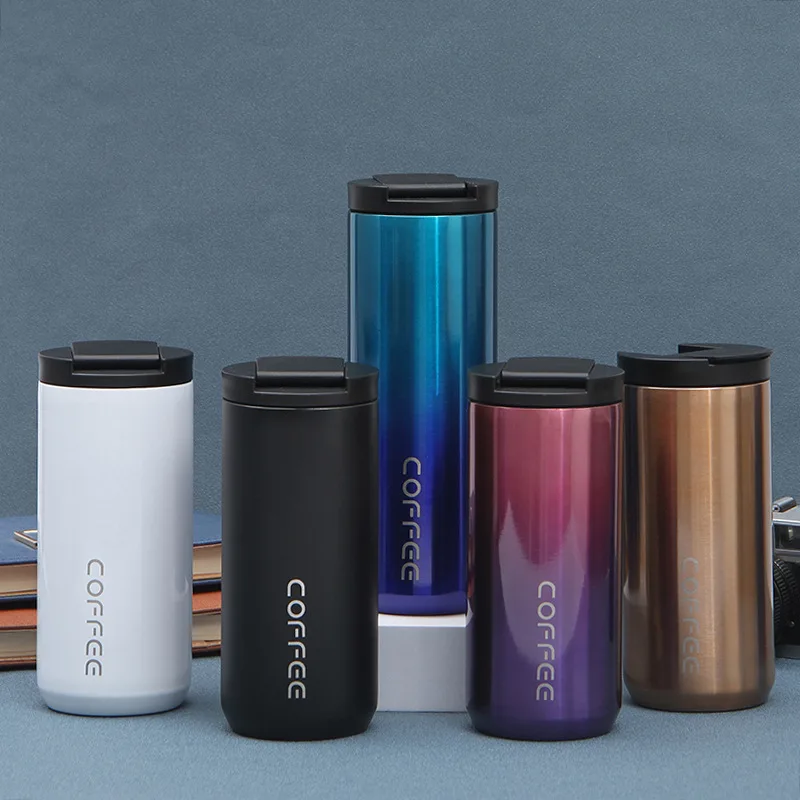 

350 мл/500 мл 304 кружка для кофе из нержавеющей стали Герметичный Термос кружка дорожная Термокружка вакуумные фляжки бутылка для воды для пода...