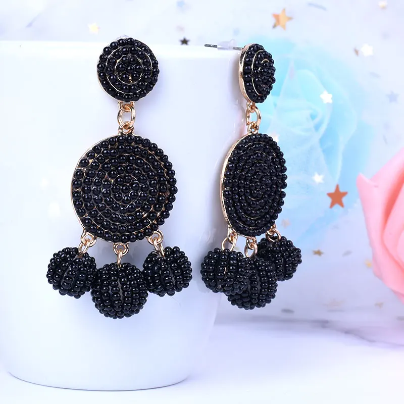 Модные большие этнические серьги с кисточками в стиле бохо бахромой 2019 Эффектные