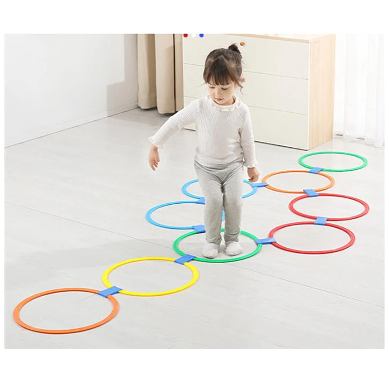 Сенсорное кольцо игра hopscocky малыш открытый Крытый пол прыжки игры Bean Bag бросать игры прыгать в сетку игрушки для детей