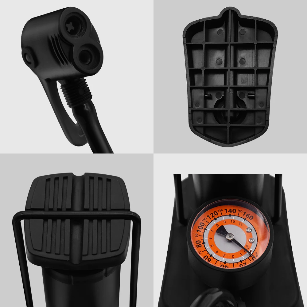 Мини мотоцикл для велосипела шин ножной насос Портативный воздушный Компрессор