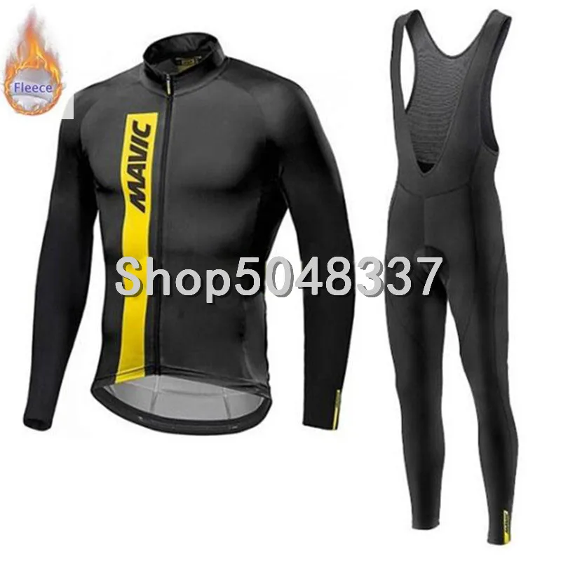 2019 новая зимняя теплая флисовая одежда из Джерси для горного велоспорта MAVIC Pro Team