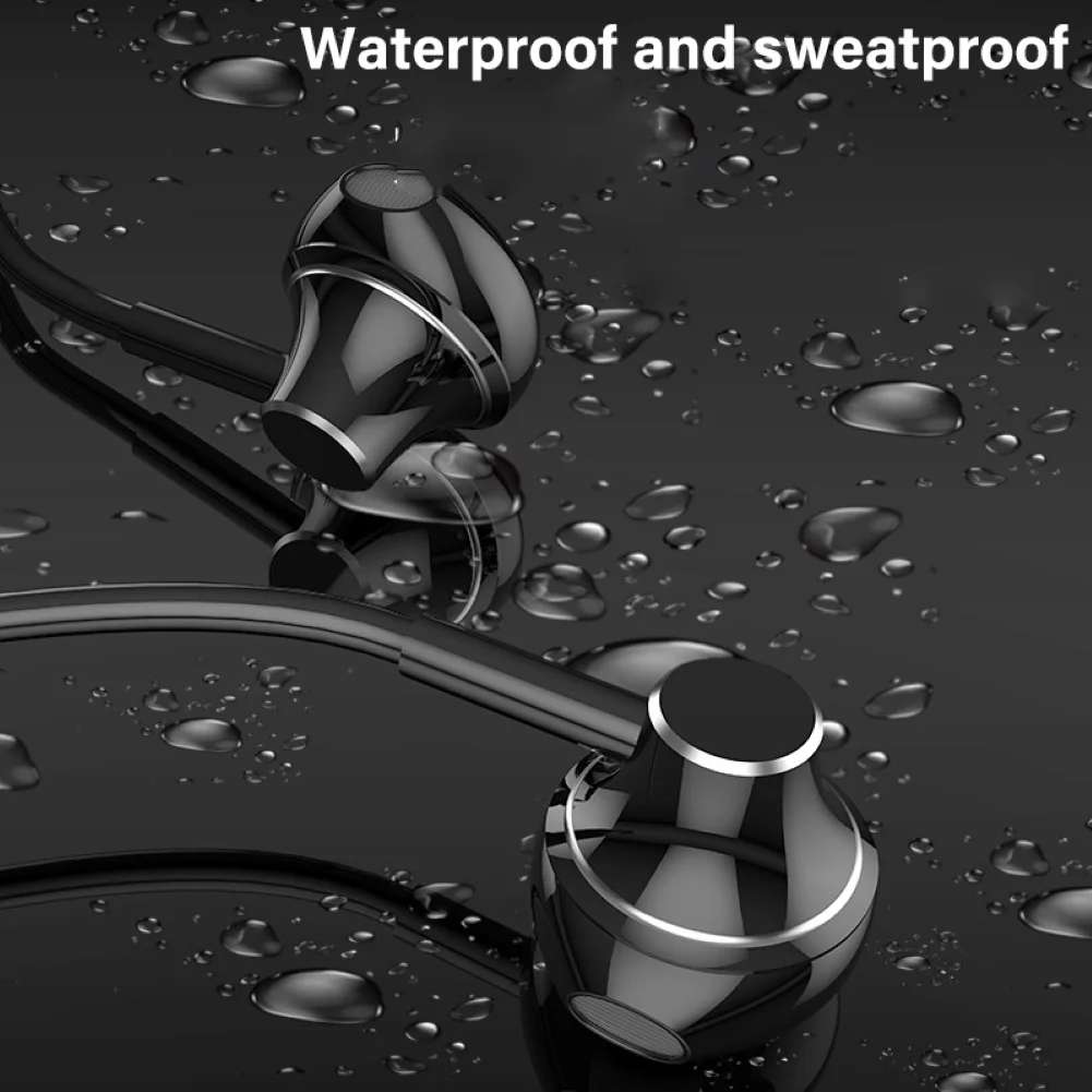 Спортивные магнитные шейные беспроводные Bluetooth наушники-вкладыши стерео